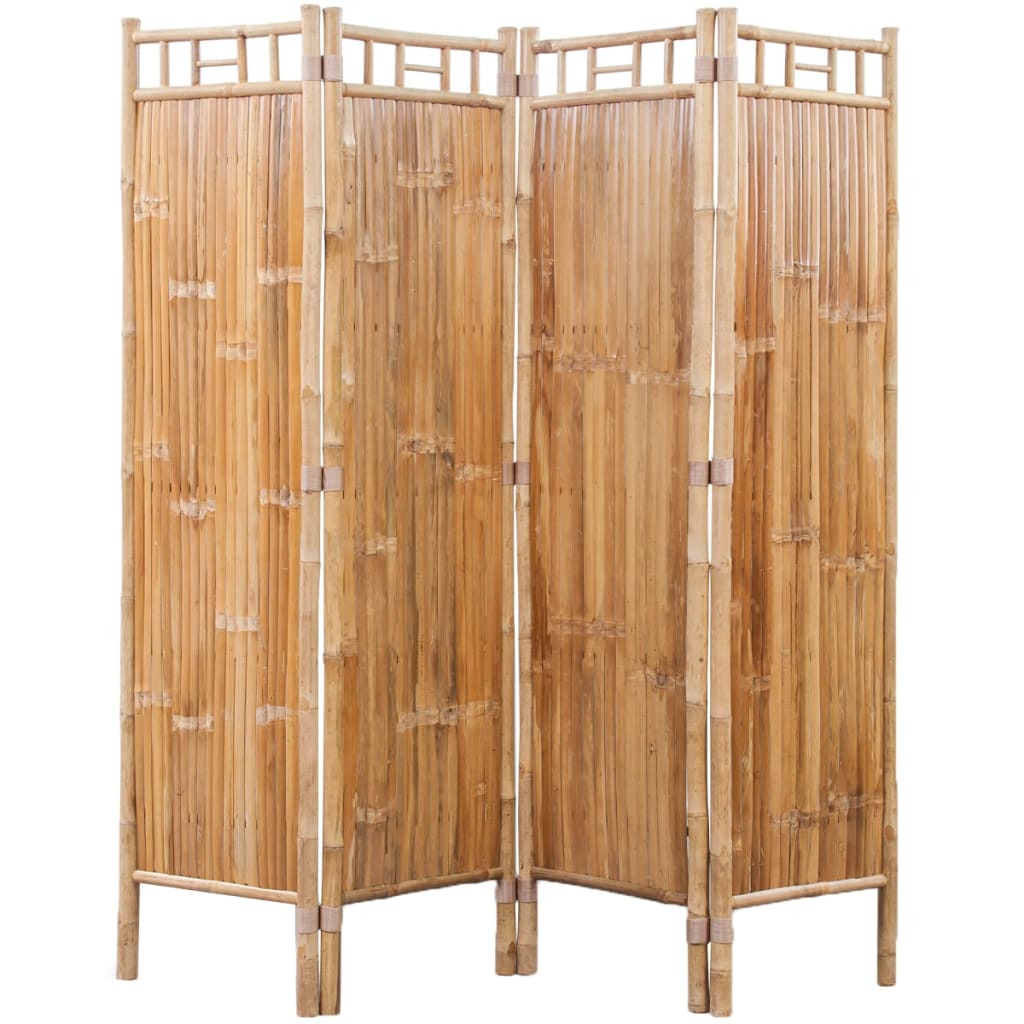4-panelový bambusový paraván