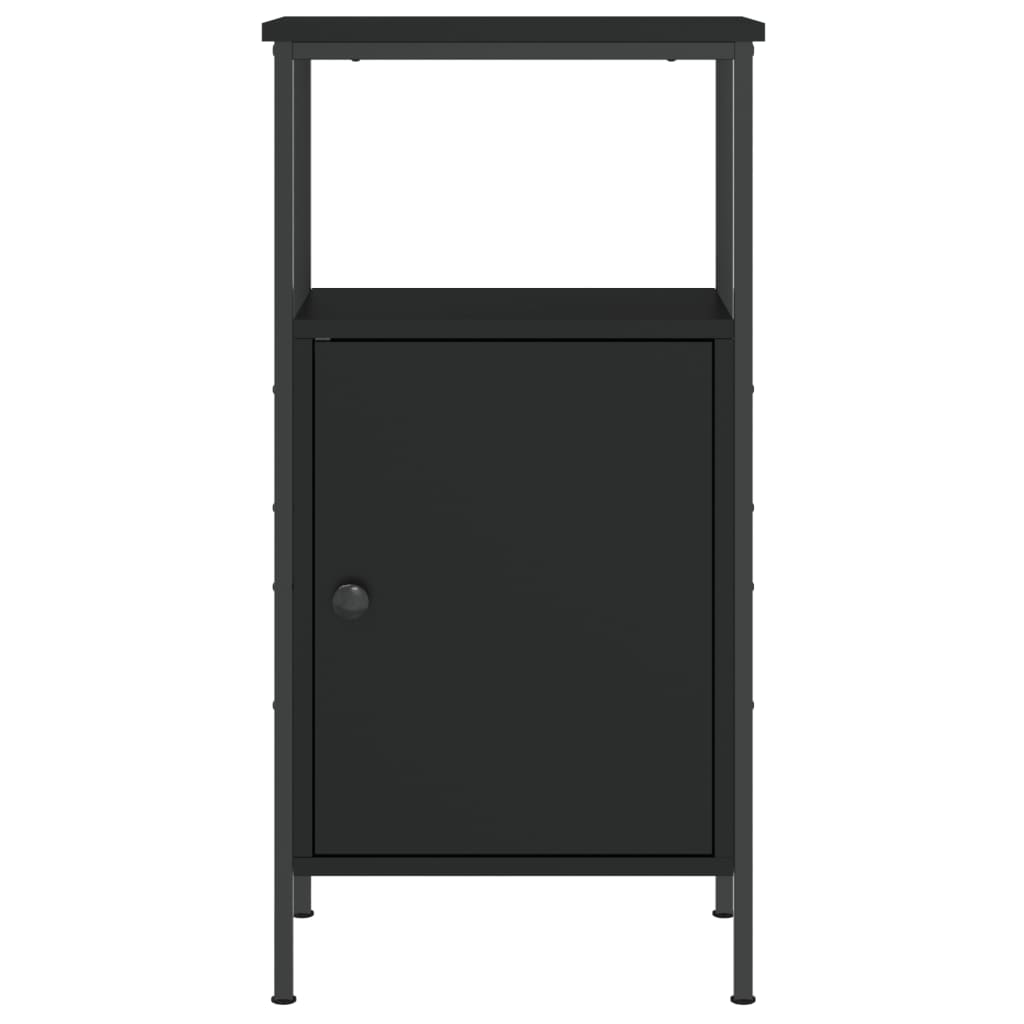 vidaXL Nočný stolík čierny 41x31x80 cm kompozitné drevo