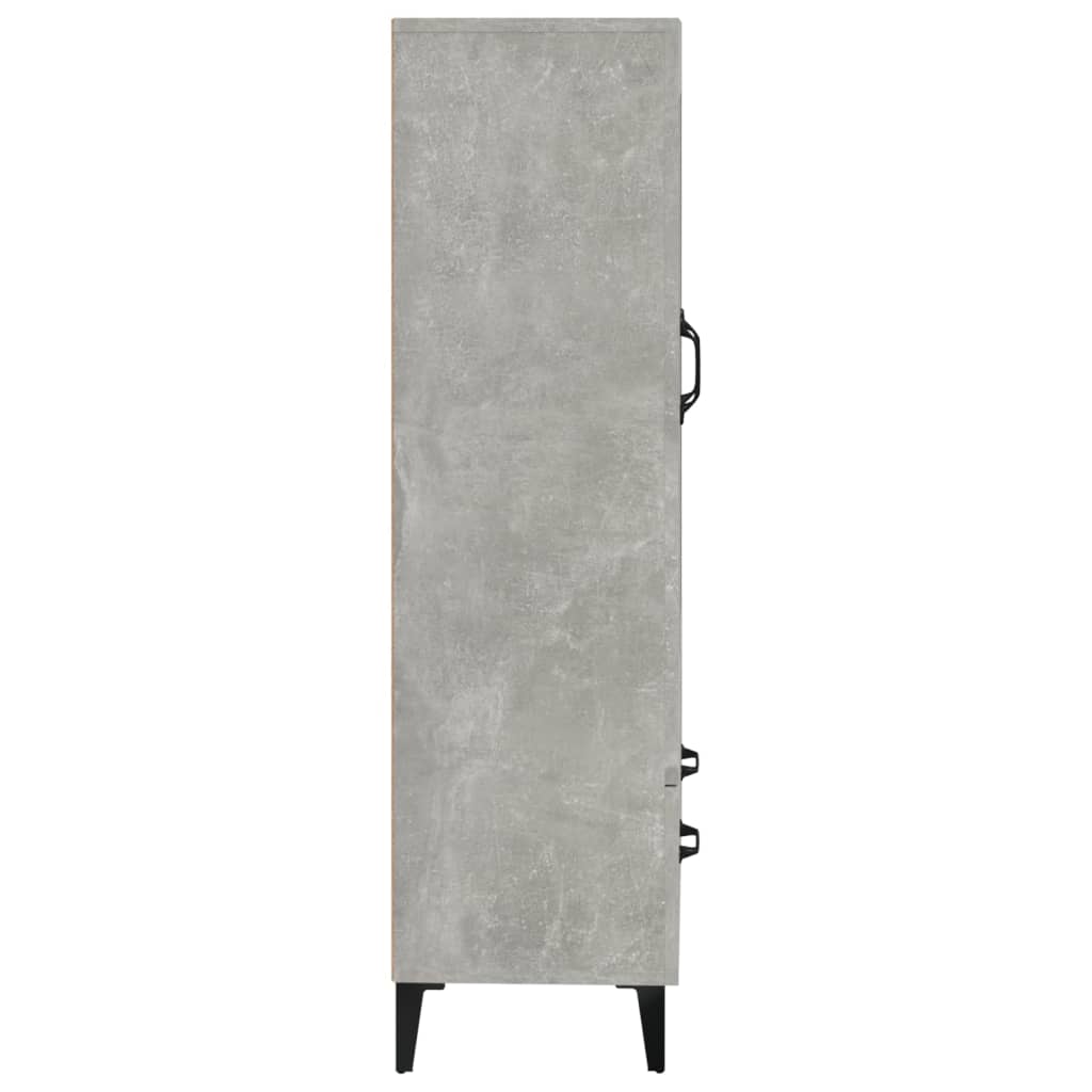 vidaXL Vysoká skrinka betónovo sivá 70x31x115 cm spracované drevo