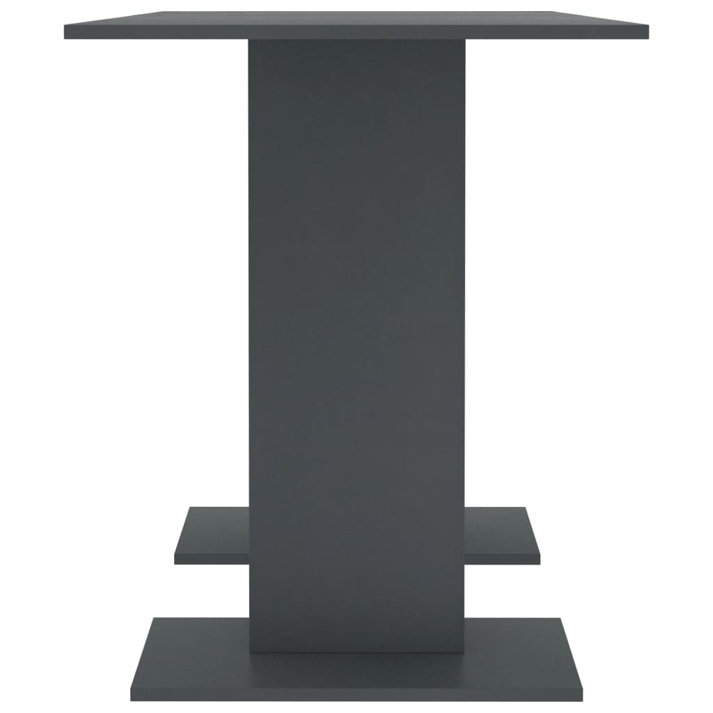 vidaXL Jedálenský stôl, sivý 110x60x75 cm, kompozitné drevo