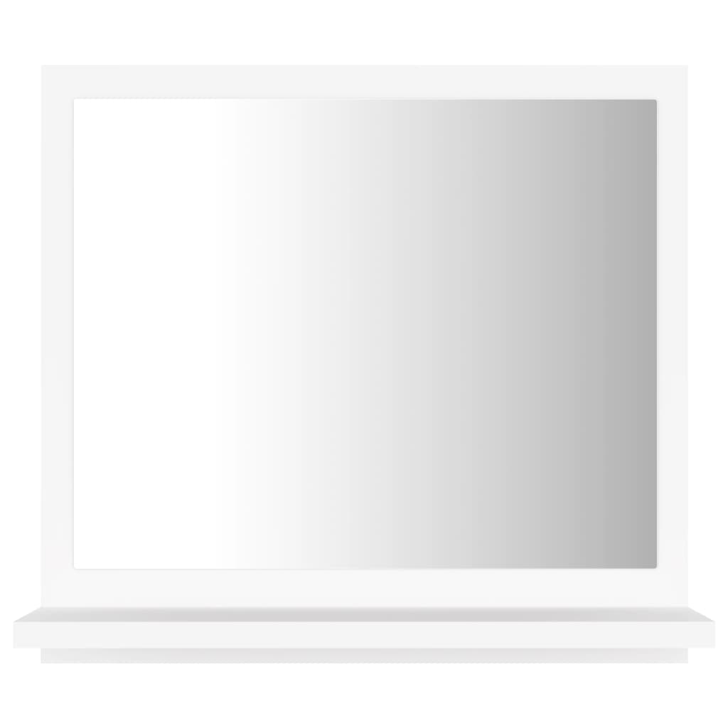 vidaXL Kúpeľňové zrkadlo, biele 40x10,5x37 cm, kompozitné drevo