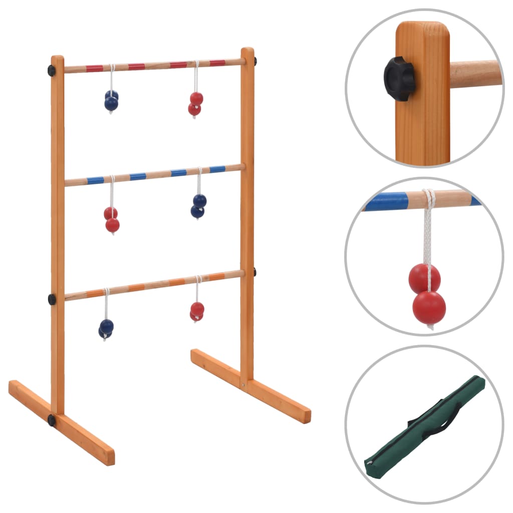 vidaXL Hra Spin Ladder drevená