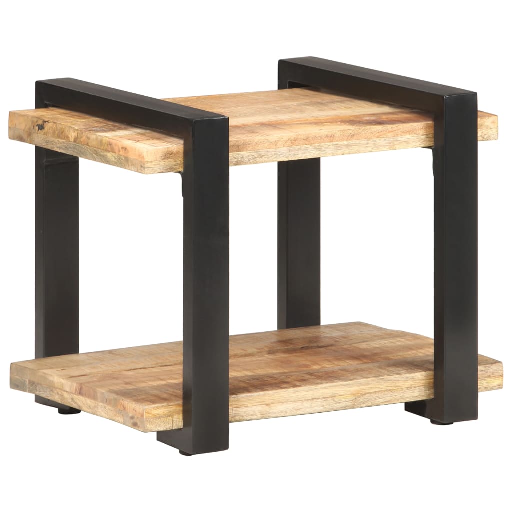 vidaXL Nočný stolík 50x40x40 cm surové mangovníkové drevo