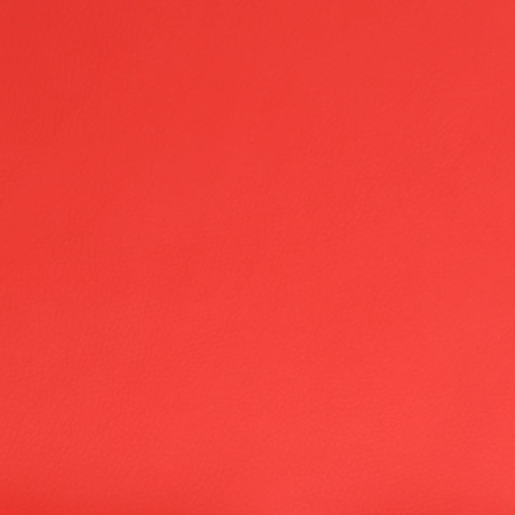 vidaXL Otočná kancelárska stolička červená umelá koža
