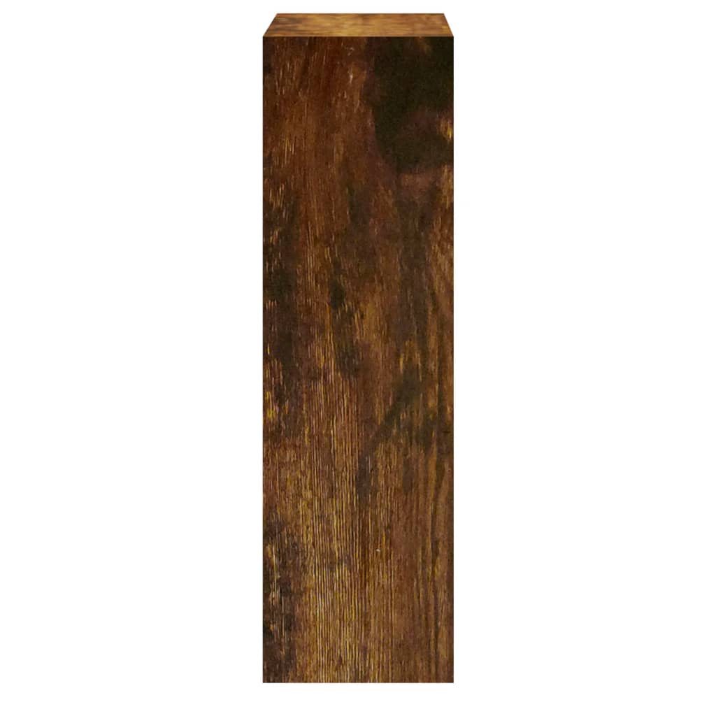 vidaXL Botník dymový dub 63x24x81 cm spracované drevo