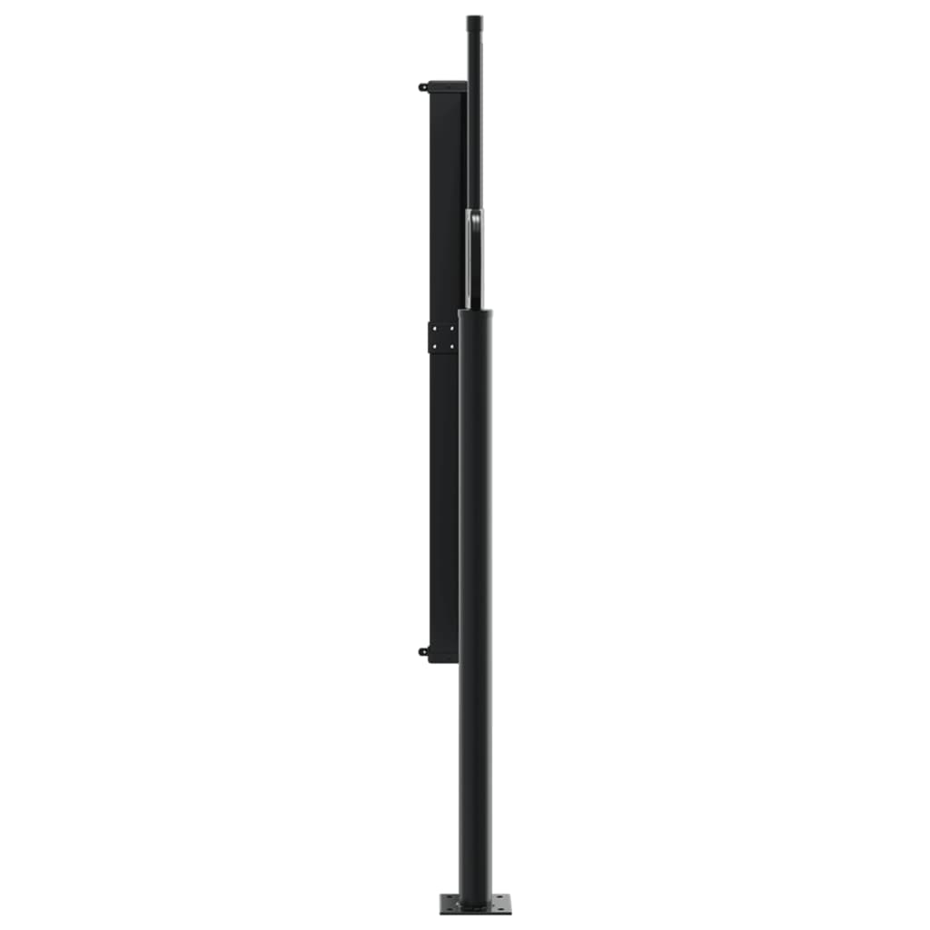 vidaXL Zaťahovacia bočná markíza, čierna 120x300 cm
