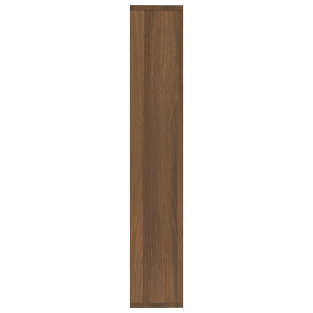 vidaXL Nástenná polica hnedý dub 36x16x90 cm spracované drevo