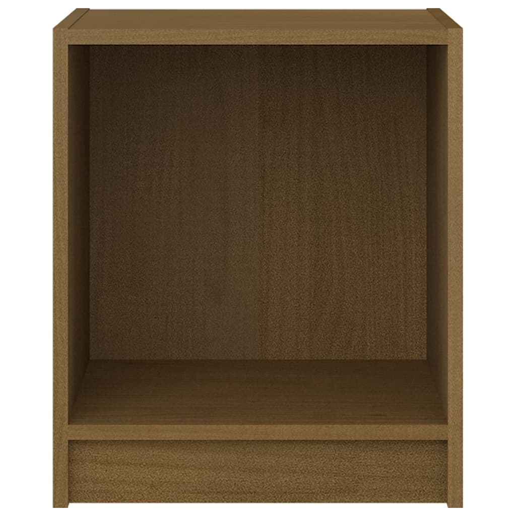 vidaXL Nočné stolíky 2 ks medovo-hnedé 35,5x33,5x41,5 cm borovicový masív