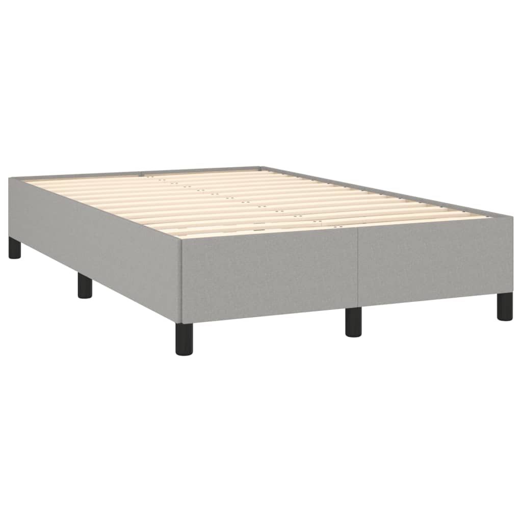 vidaXL Boxspring posteľ s matracom bledosivá 120x190 cm látka
