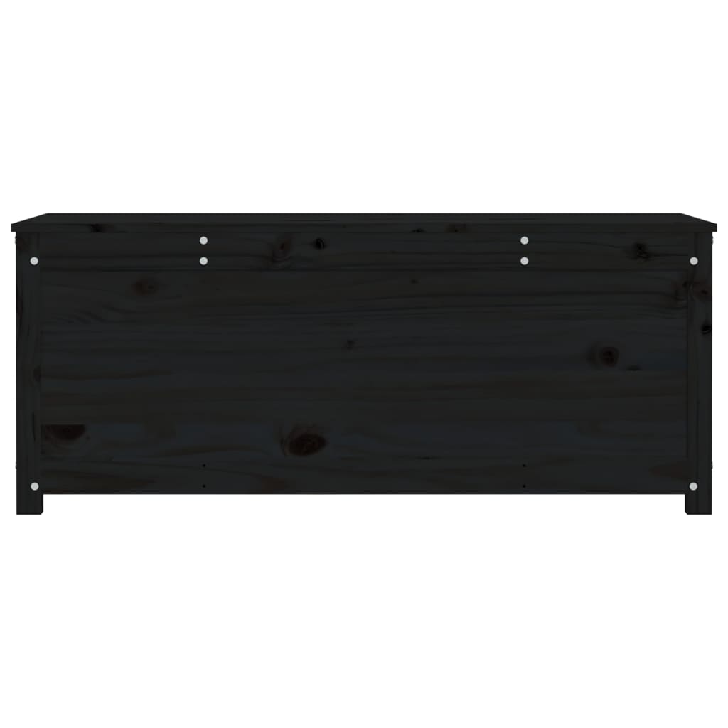 vidaXL Úložný box čierny 110x50x45,5 cm masívna borovica