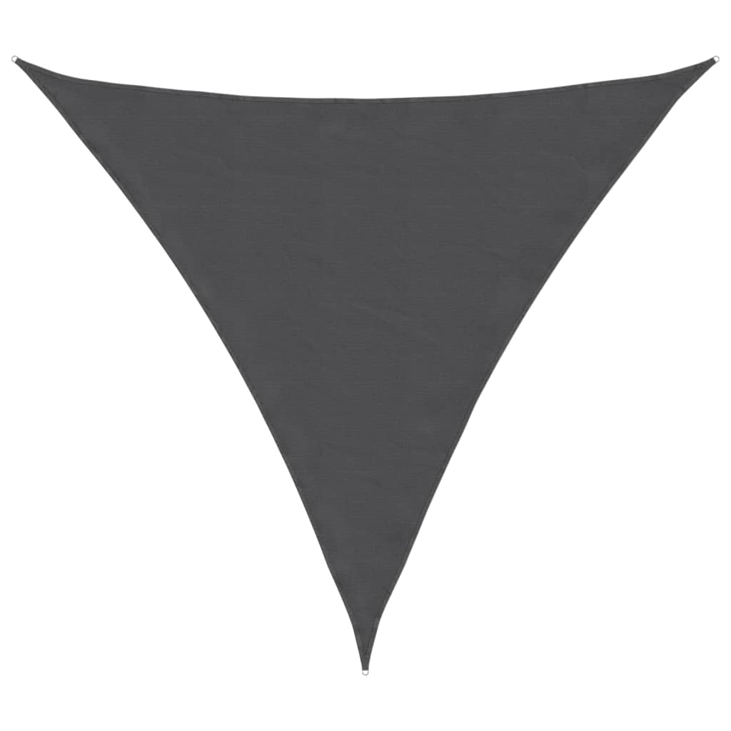 vidaXL Tieniaca plachta, oxford, trojuholníková 4x4x4 m, antracitová