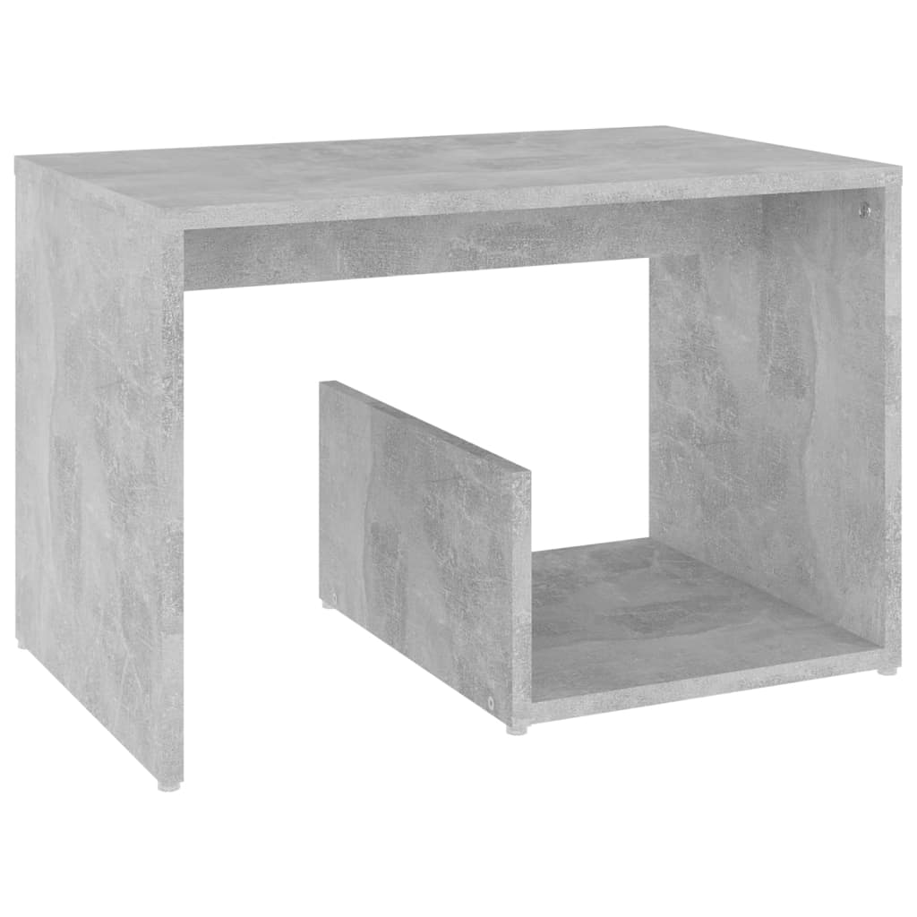 vidaXL Príručný stolík, betónovo sivý 59x36x38 cm, kompozitné drevo