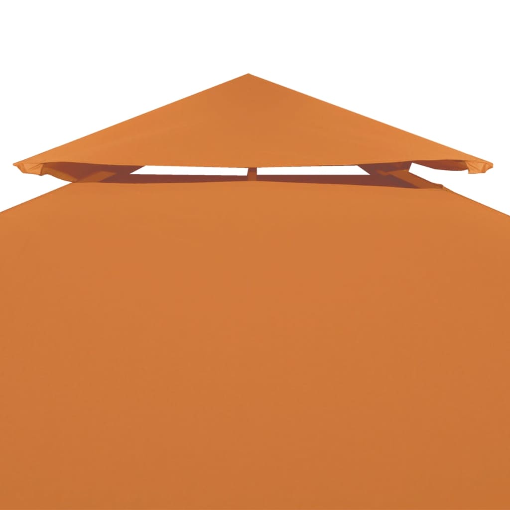 vidaXL Náhradná strieška na altánok 310 g/m², oranžová 3x4 m
