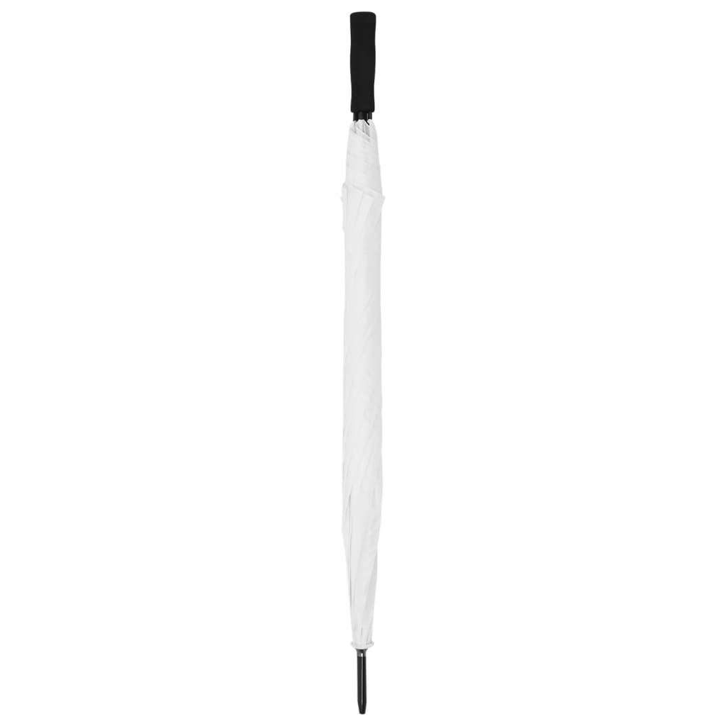 vidaXL Dáždnik biely 130 cm