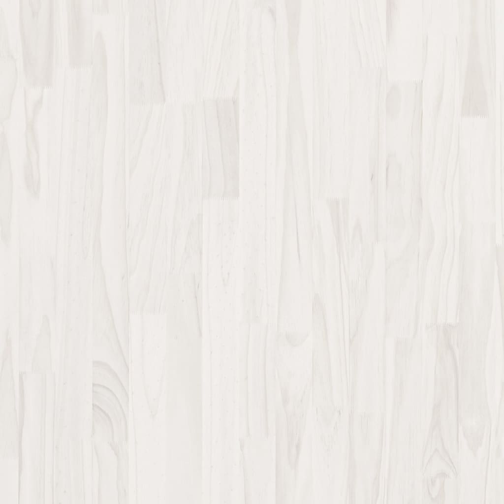 vidaXL Vysoký regál biely 80x30x210 cm masívna borovica