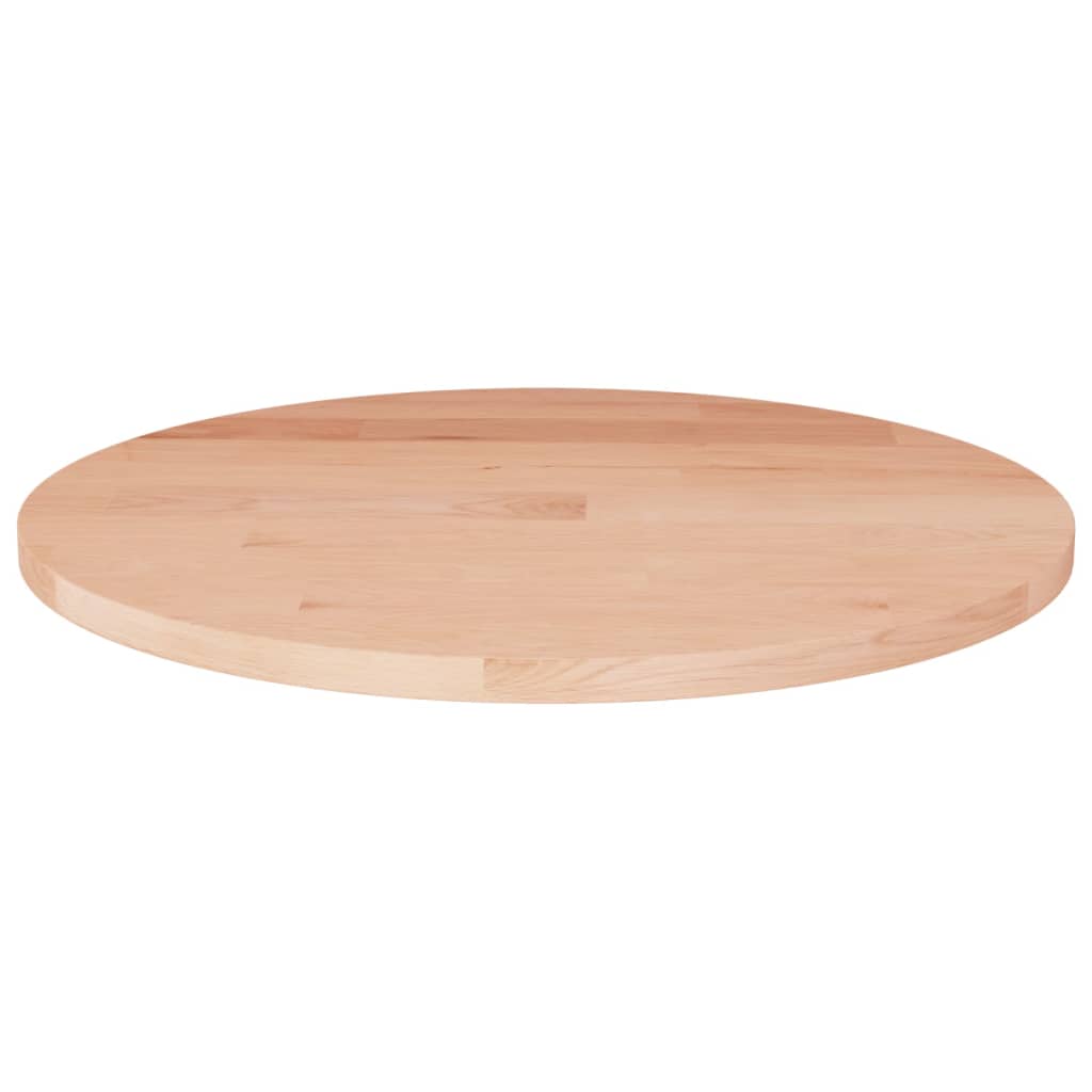 vidaXL Okrúhla stolová doska Ø40x1,5 cm neošetrený dubový masív