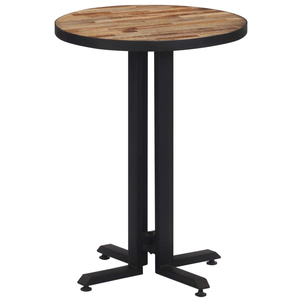 vidaXL Bistro stôl okrúhly Ø55x76 cm recyklovaný tíkový masív