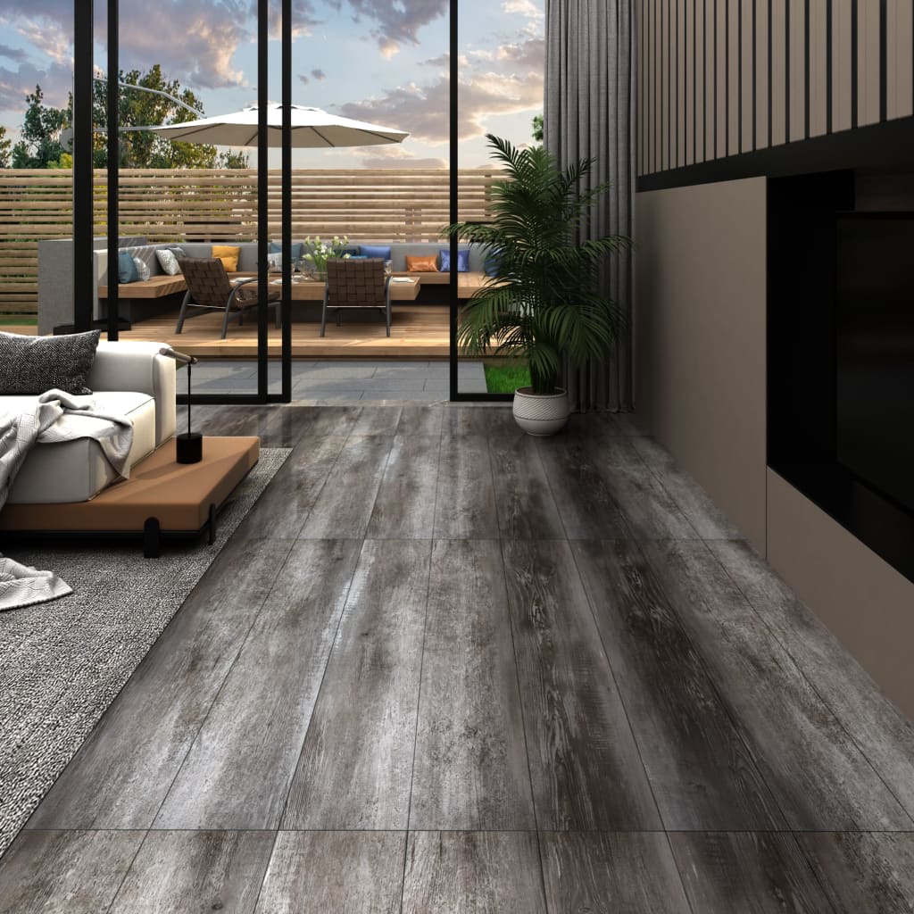 vidaXL Samolepiace podlahové dosky z PVC 5,21 m² 2 mm pruhované drevo
