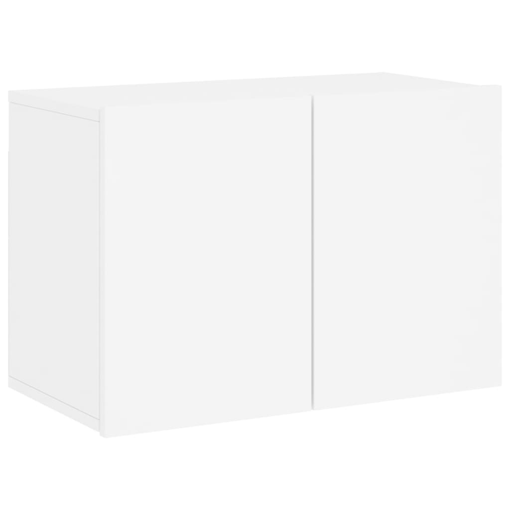 vidaXL 5-dielne TV nástenné skrinky biele kompozitné drevo