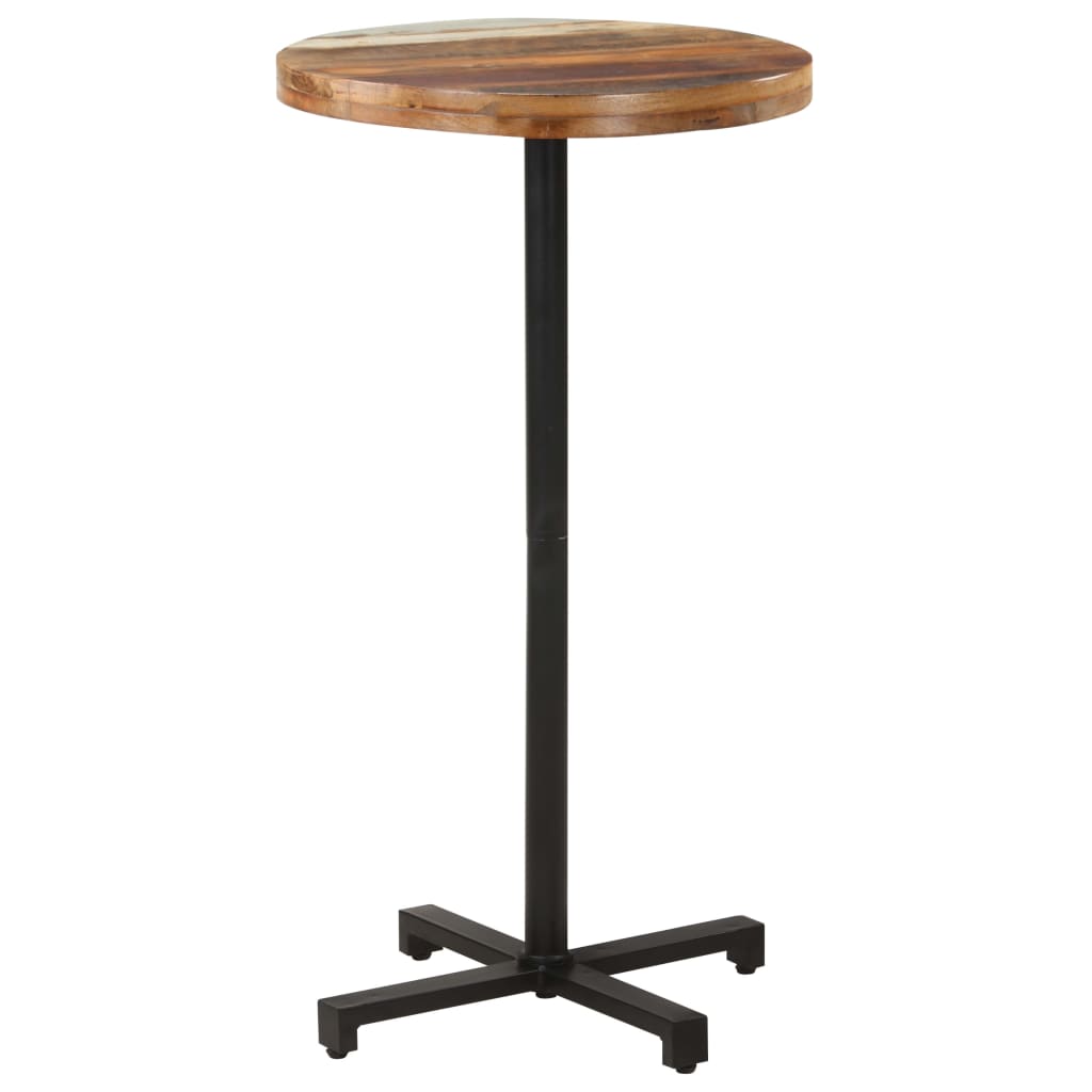 vidaXL Bistro stôl okrúhly Ø60x110 cm recyklovaný masív