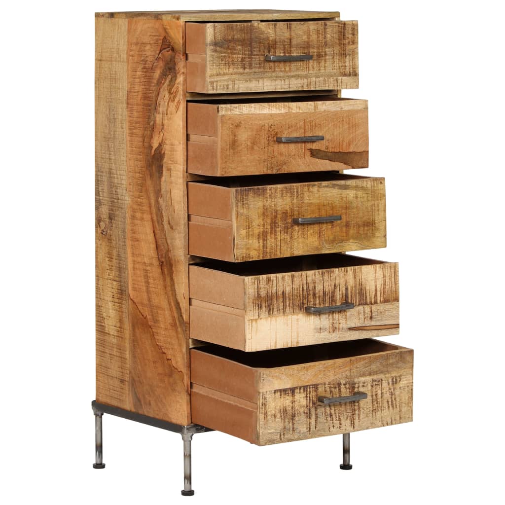 vidaXL Zásuvková skrinka z mangovníkového dreva 45x35x106 cm