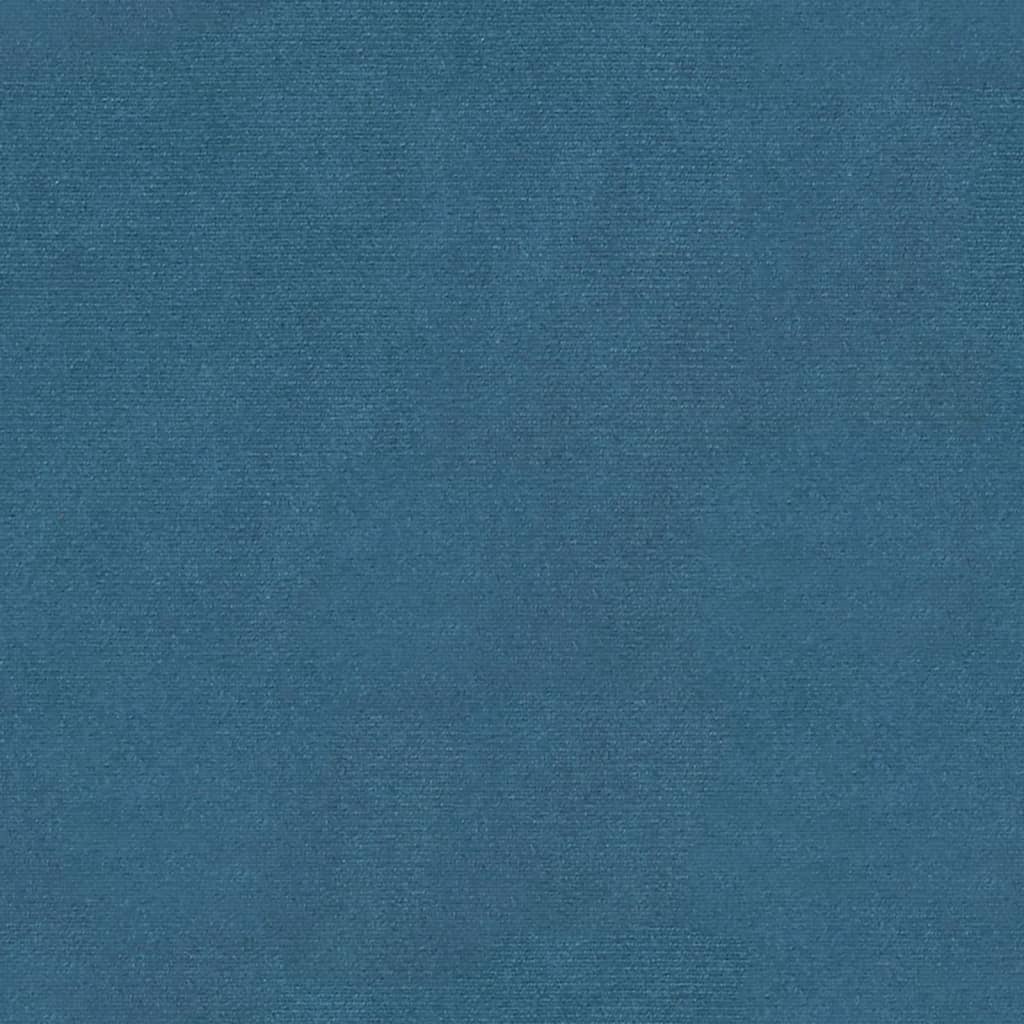 vidaXL Jedálenská stolička modrá 54x56x96,5 cm zamat