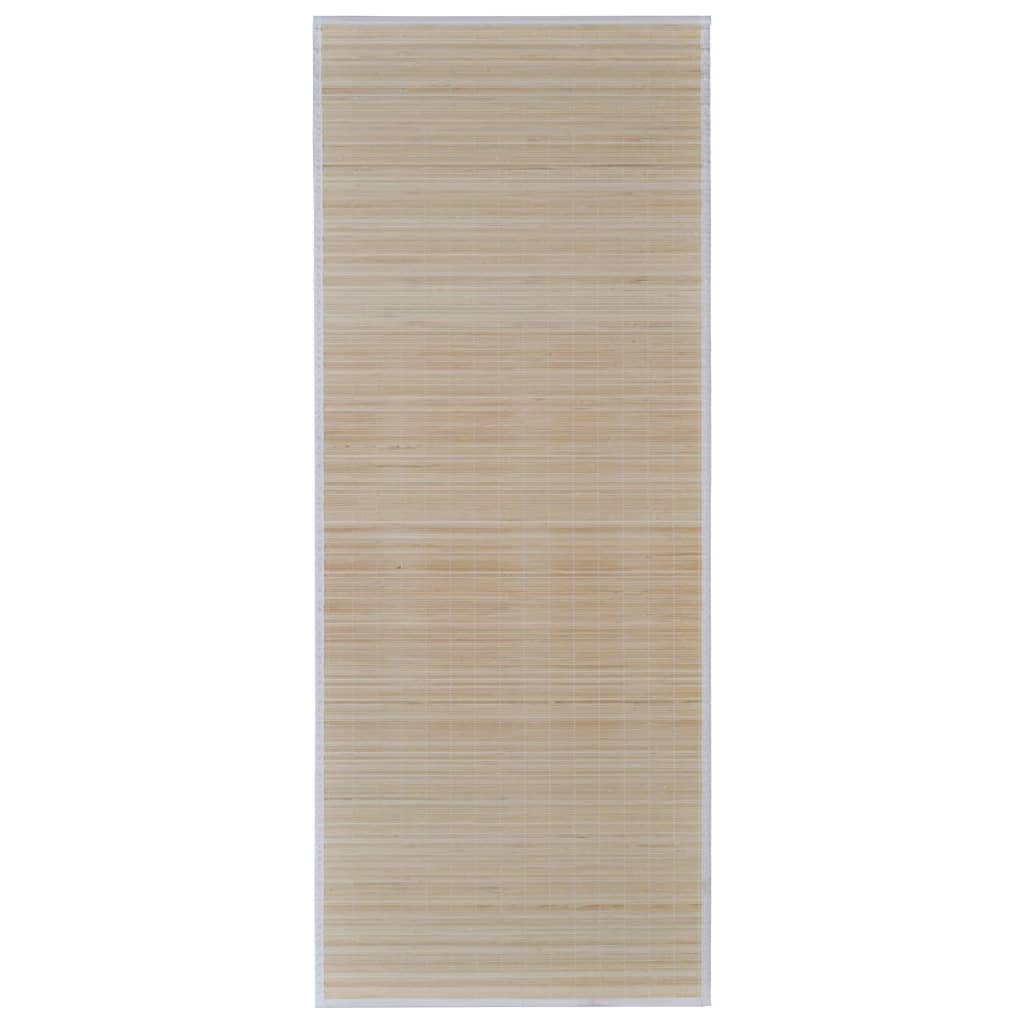 vidaXL Obdĺžnikové prírodné bambusové podložky 4 ks 120x180 cm