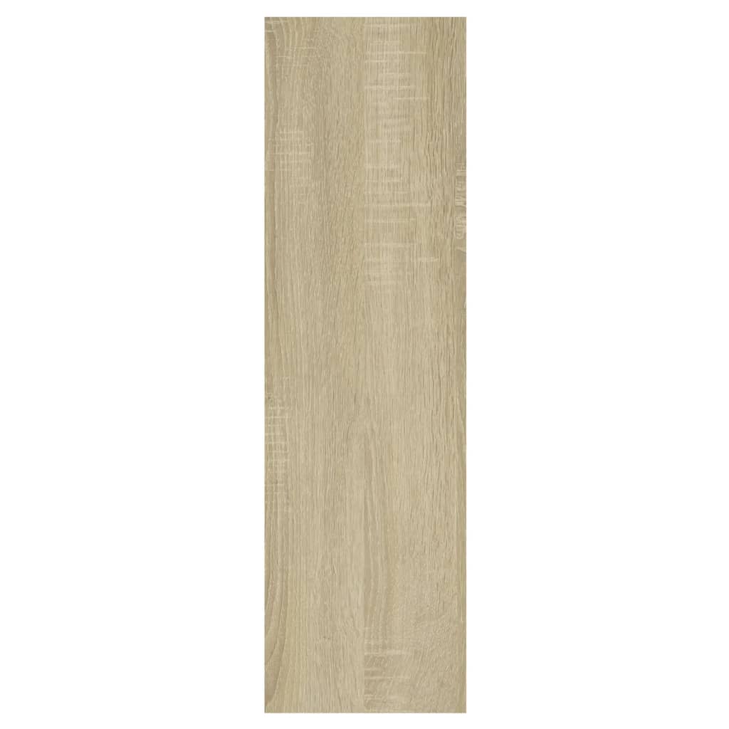 vidaXL Nástenná polica, dub sonoma 75x16x55 cm, kompozitné drevo