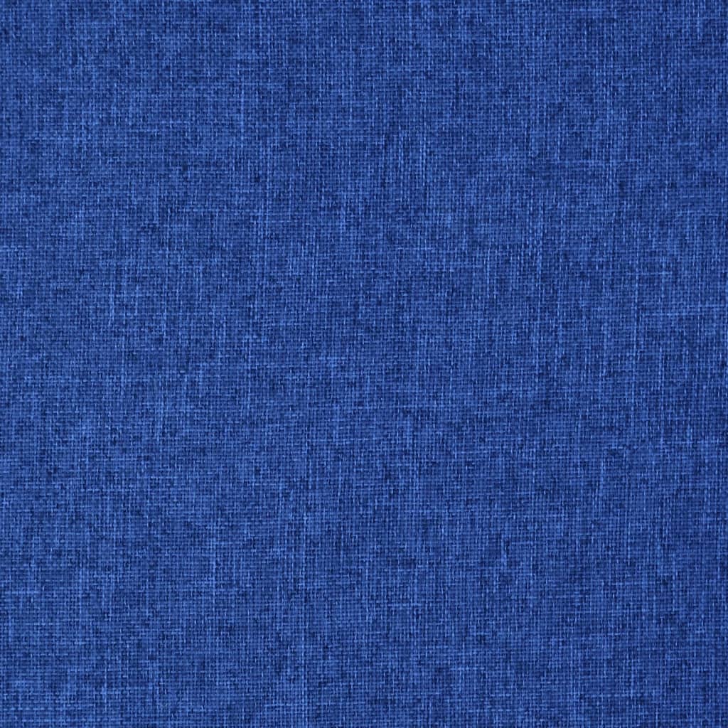 vidaXL Skladacia leňoška na podlahu modrá látková