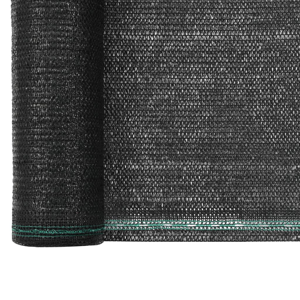vidaXL Zástena na tenisový kurt, HDPE 1,8x50 m, čierna