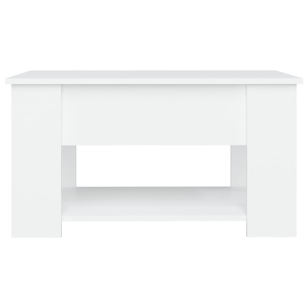 vidaXL Konferenčný stolík biely 79x49x41 cm spracované drevo