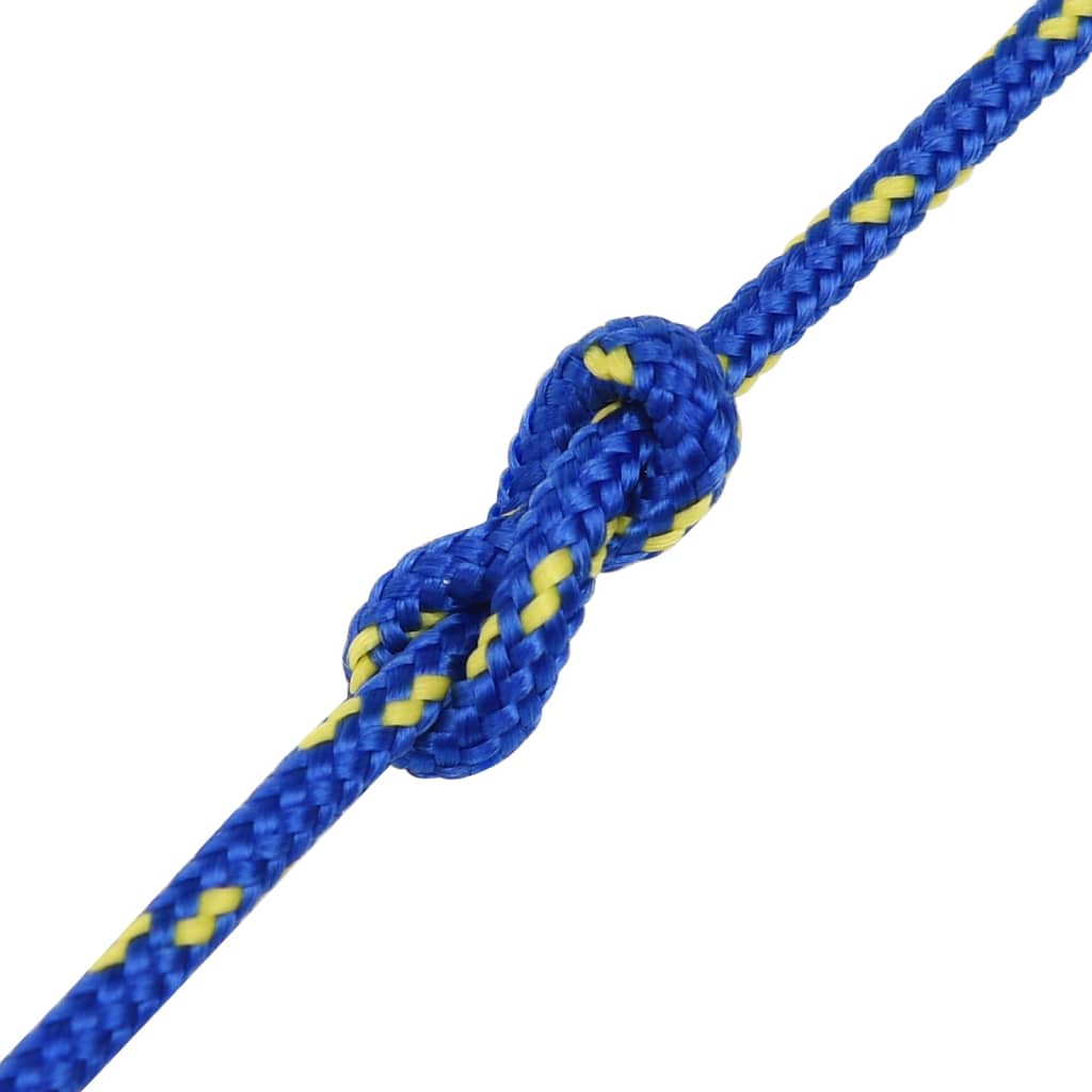 vidaXL Lodné lano modré 5 mm 50 m polypropylén