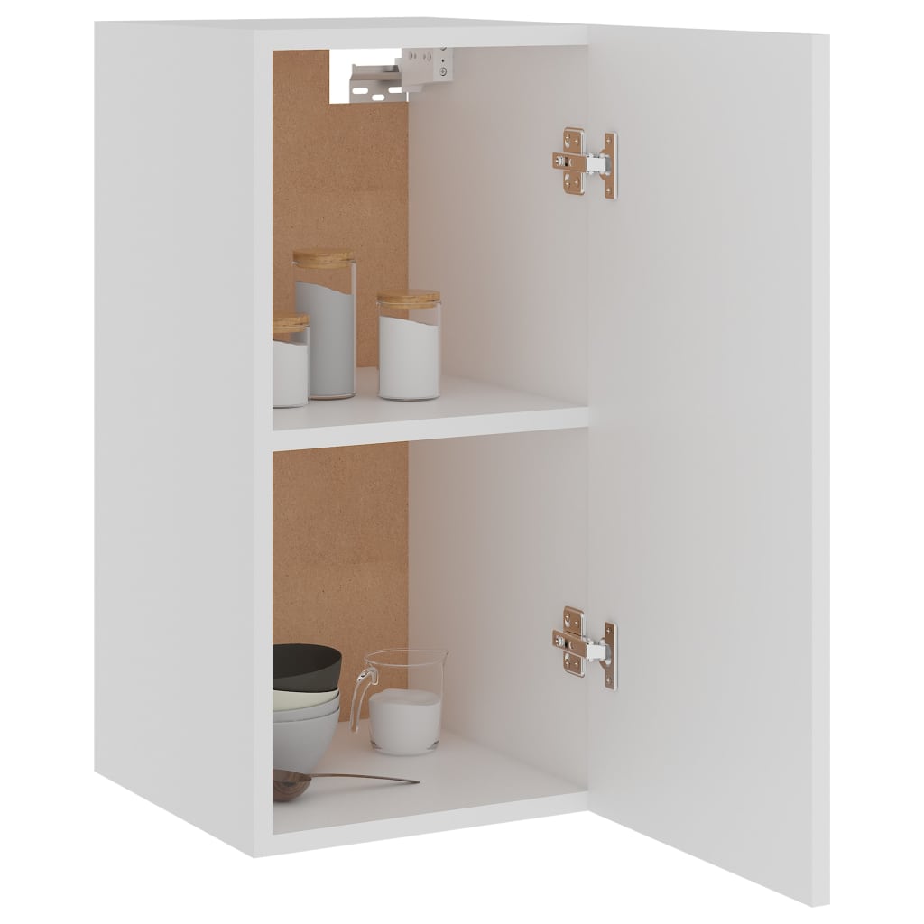 vidaXL Závesná skrinka, biela 29,5x31x60 cm, kompozitné drevo