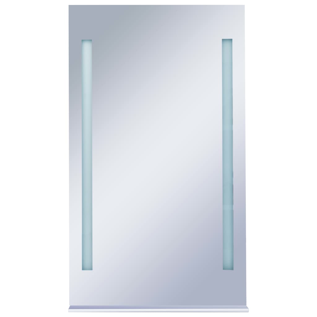 vidaXL Kúpeľňové nástenné zrkadlo s LED osvetlením a policou 60x100 cm