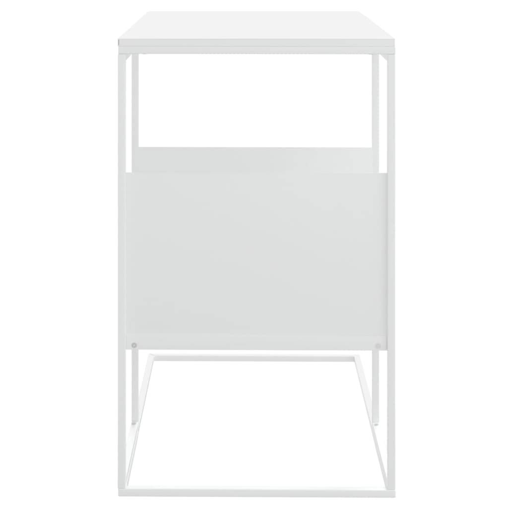 vidaXL Bočný stolík biely 55x36x59,5 cm spracované drevo