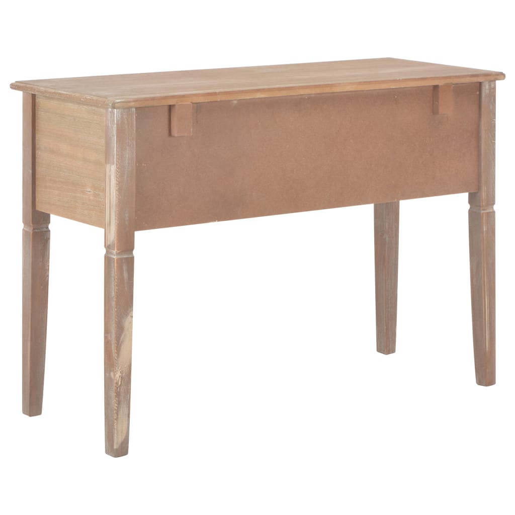 vidaXL Písací stôl, hnedý 109,5x45x77,5 cm, drevo