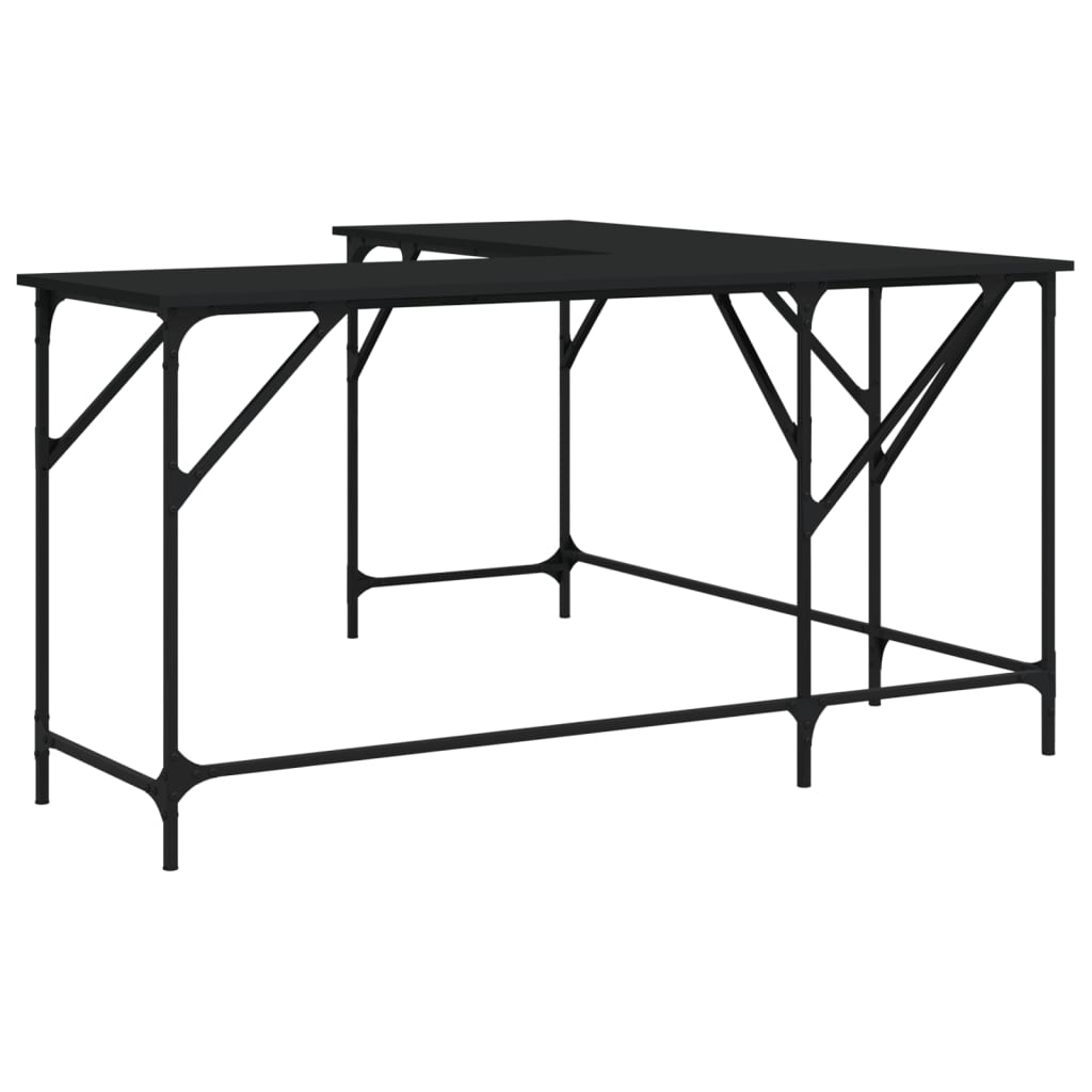 vidaXL Stôl čierny 149x149x75 cm kompozitné drevo