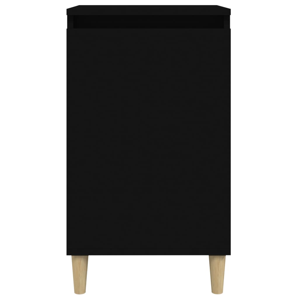 vidaXL Nočný stolík čierny 40x35x70 cm spracované drevo