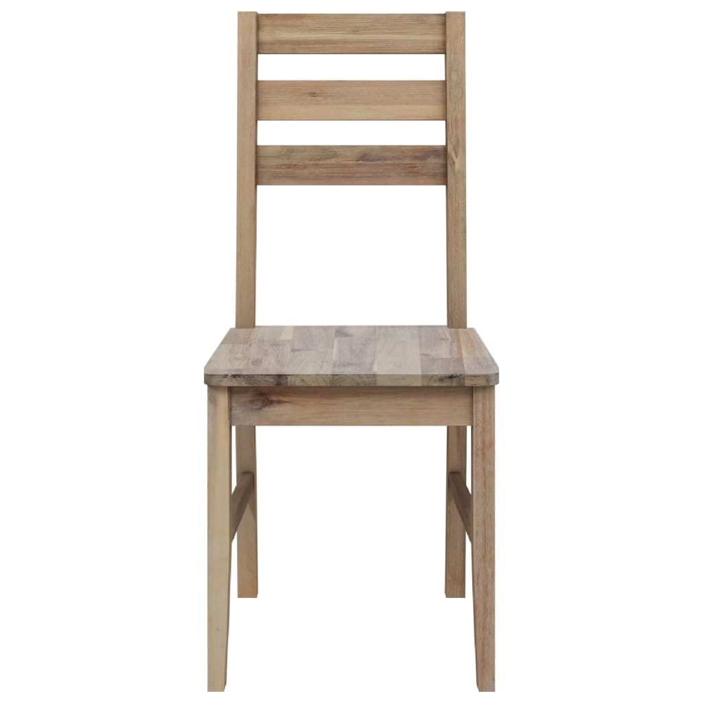 vidaXL Jedálenské stoličky 4 ks masívne akáciové drevo