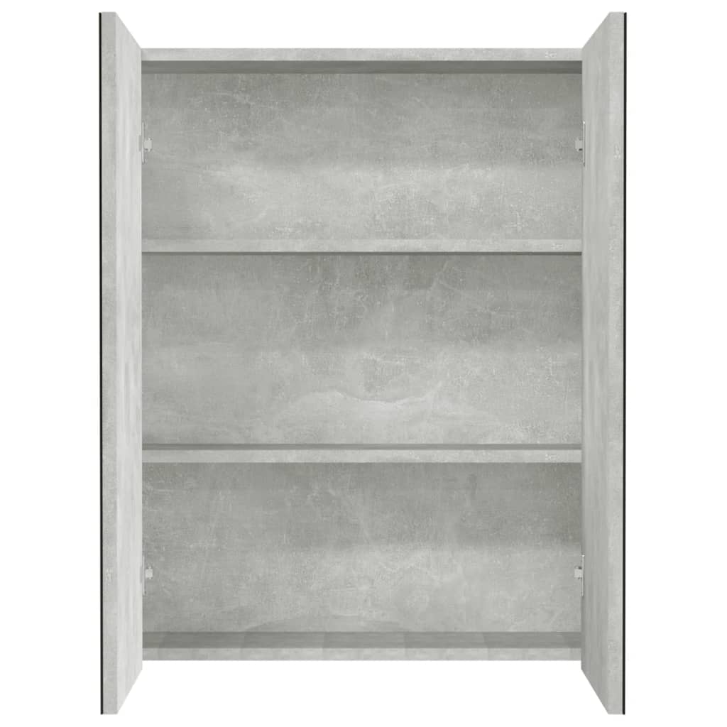 vidaXL Kúpeľňová zrkadlová skrinka 60x15x75 cm MDF betónovo sivá