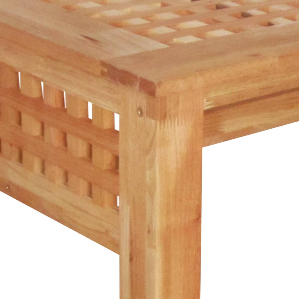 vidaXL Konferenčný stolík z masívneho orechového dreva, 100x54x40 cm