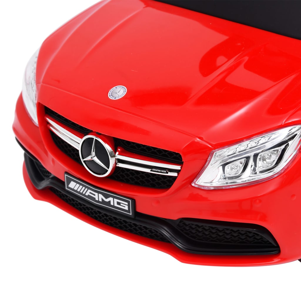 vidaXL Autíčko na tlačenie Mercedes-Benz C63 červené