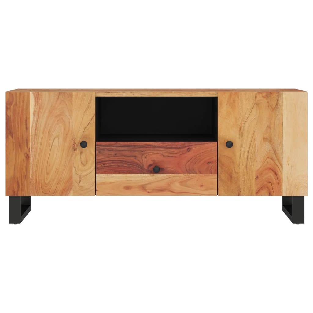 vidaXL TV skrinka 105x33,5x46 cm masívna akácia a spracované drevo