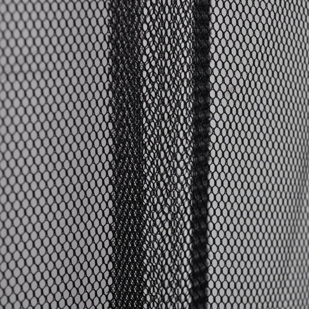Čierna záclona proti hmyzu na dvere 220 x 125 cm