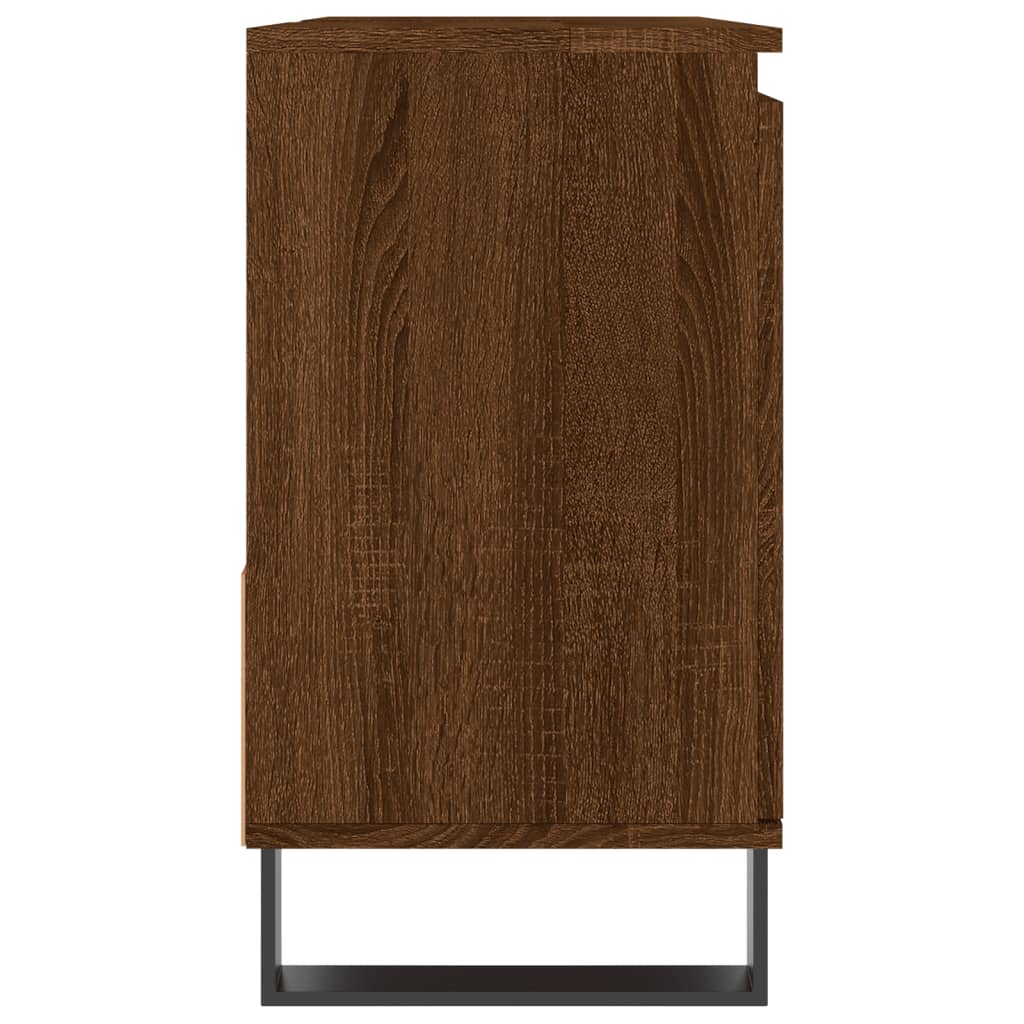 vidaXL Kúpeľňová skrinka hnedý dub 65x33x60 cm kompozitné drevo