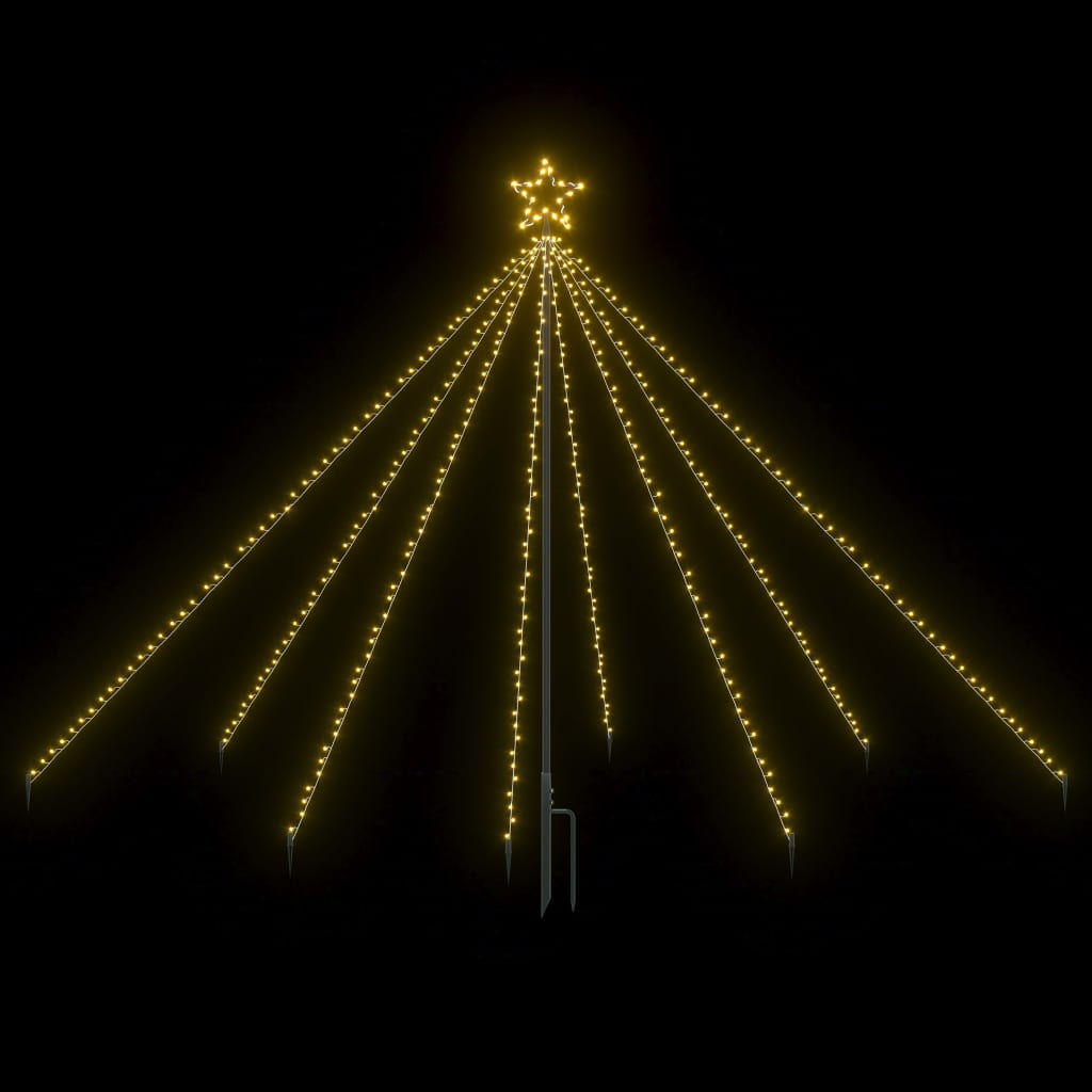 vidaXL LED vodopádové svetlá na vianočný stromček interiérové a exteriérové 400 LED diód 2,5 m