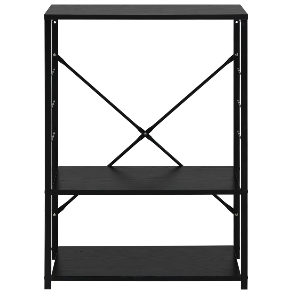 vidaXL Skrinka na mikrovlnku, čierna 60x39,6x79,5 cm, kompozitné drevo