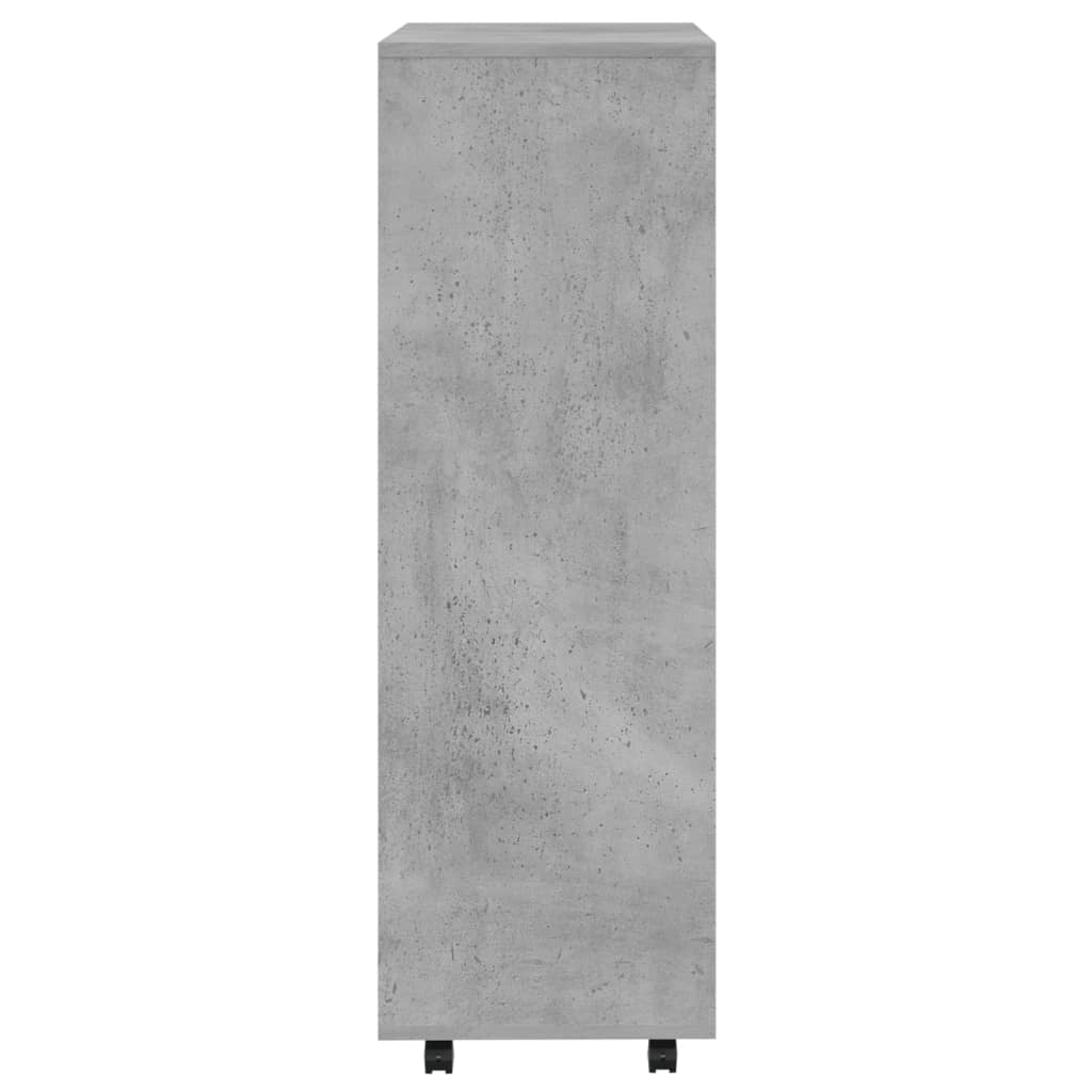 vidaXL Šatník betónovo sivý 80x40x110 cm z drevotriesky