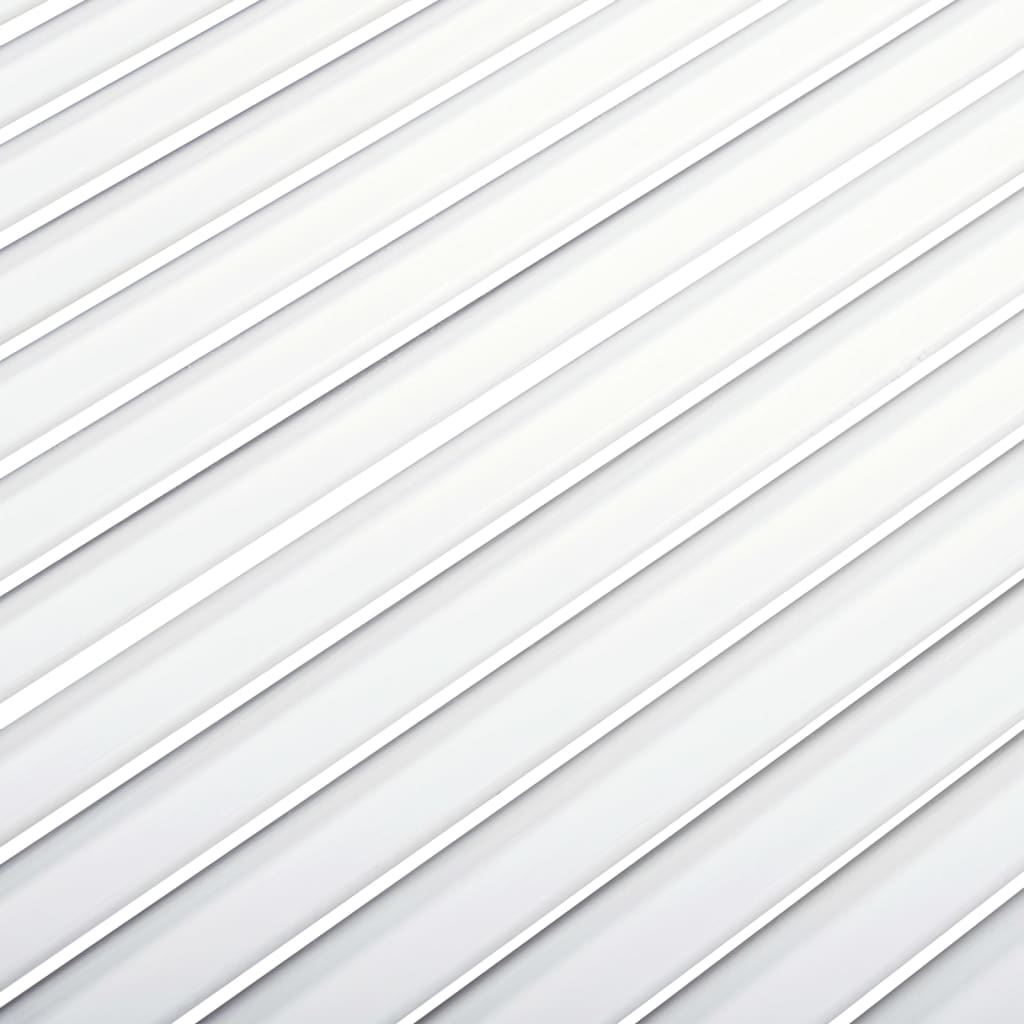 vidaXL Lamelové dvierka na skrinku, biele 99,3x39,4 cm, borovica