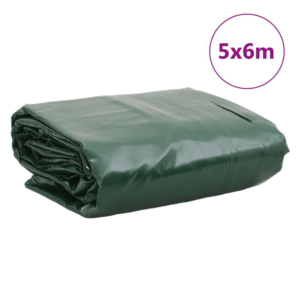 vidaXL Celta zelená 5x6 m 650 g/m²